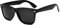 YAMEIZE Klassische Rechteckige Polarisierte Sonnenbrille Schwarz - Square Sonnenbrille für Damen Herren Retro Brille uv400 Schutz für Outdoor Driving.