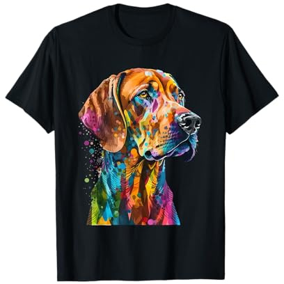 Rhodesian Ridgeback Bunte Pop Art Splash Art Tie Dye T-Shirt