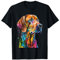 Rhodesian Ridgeback Bunte Pop Art Splash Art Tie Dye T-Shirt