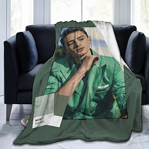 LOUJIN Decke Noah Boy Schnapp superweiches Flanell-Fleece, leichte Überwurfdecke, Klimaanlagendecke, Couch, Sofa, Schlafzimmer, für Kinder, Erwachsene, 125 cm x 100 cm