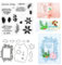 ZEFAN Stempel und Stanzen Set, Silikonstempel Weihnachten und Stanzschablonen, Stempel und Stanzen Set Neu für Scrapbooking, Grußkarten, Geschenkkarton-Dekoration (B)