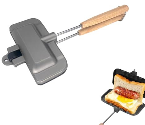 SANON Sandwichmaker, Toaster Sandwichtoaster, Sandwich Toaster, Hot Dog-Toaster für Pfannkuchen Toast