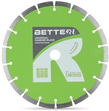 BETTERI Diamanttrennscheibe 230mm x 22,23 mm, Universal Diamant-Trennscheibe zum Trennen von Fliesen, Beton, Stein, Ziegel, Mauerwerk, Granit, Diamantscheibe Hohe Standzeit für Trennschneider