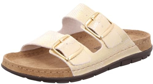 Rohde Damen Pantolette gemusterter Zweiriemer mit Schnalle Rodigo-D 5872
