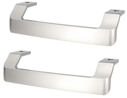 Türgriff für Kühlschrank / Gefrierschrank, silberfarben, passend für Beko 4900061200, 2 Stück