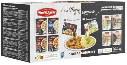 Paul & Louise Box Mon menu de la semaine 5 repas à composer selon vos envies - 100% viande origine France