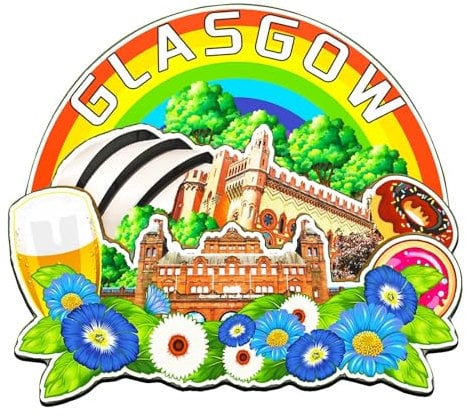Orlaybar Glasgow UK Dekorativer Magnet, 3D-Kühlschrank, Stadt, Reise, Souvenir, Touristengeschenke, handgefertigtes Handwerk, Kühlschrankmagnet, Heimdekoration -4750