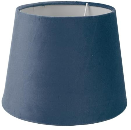 Lampenschirm aus Stoff, E27, E14, Samt, Konisch, Dekorativer Lampenschirm, Ersatzschirm für Tisch, Nachttisch, Stehlampe, Lampenschirm (BLUE)