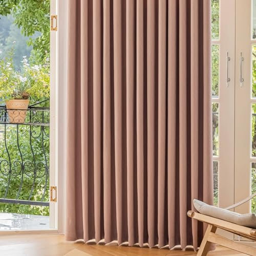 Mesnt Fenstervorhänge Schlafzimmer, Rosa Thermoisolierte Vorhänge mit Ösen zur Verdunkelung von Räumen für Wohnzimmer137 x 160 cm