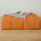PRETTY NIGHT Gewichtsdecke, 9 kg, Queen-Size-Größe, Orange und Grau, 152,4 x 203,2 cm, gewichtete Decken für Erwachsene, schwere Decke ist bequem und gemütlich