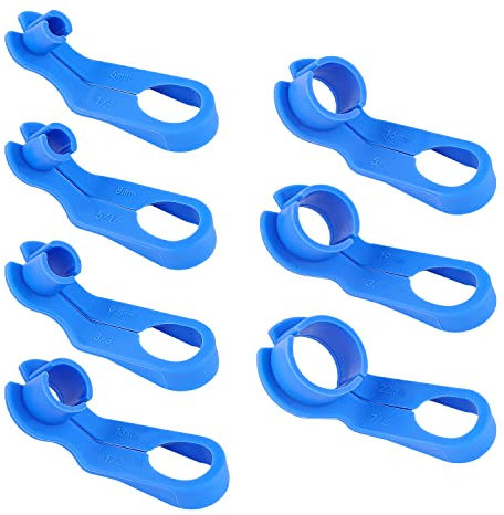 7PCS AC Fuel Line Disconnect Removal Tool Set,1/4 5/16 3/8 1/2 5/8 3/4 7/8 Inch Fuel Filter Removal Tool,New Upgrade Fuel Line Angled Disconnect Removal Tool Kit