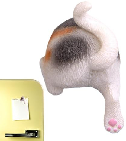 Mimoqk Animal Butt Magnets for the Fridge, Cat Butt Magnets for Refrigerator - Calendar Magnets, Cute, Unique, Elegant, Decorative, Sturdy, Cat Magnets