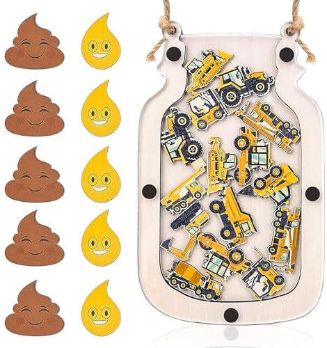 SUPRROW Verre de Récompense pour Enfants - Apprentissage de la Propreté, Récompenses en Bois, Bonne Conduite à la Maison et à l'École