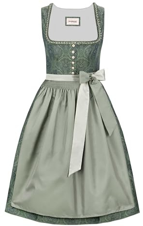 Stockerpoint Damen Dirndl Valentina I Größe 32-48 I Bequemes Trachtenkleid mit Schürze & liebevollen Details I Formstabil & pflegeleicht I Perfekt für Trachten & Festlichkeiten