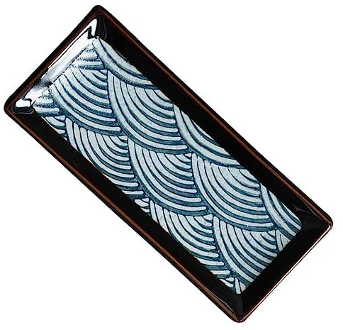 Alipis Piattini in Ceramica Per Sushi Vassoi Per Alimenti Rettangolari Piatti Da Portata Per Antipasti Sushi Cupcake Frutta e Salse Adatti Per Casa Ristorante e Hotel