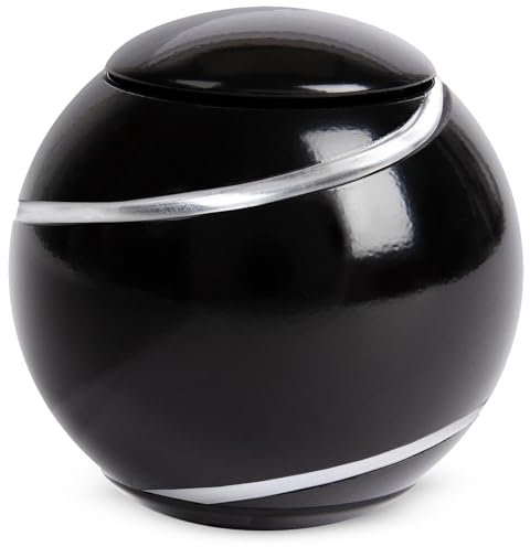 bopster Metall Spin Ball Fidget Schreibtischspielzeug – Hand Spinner, bestes Fidget-Spielzeug für Kinder, Jugendliche & Erwachsene – Stressabbau, Angstlinderung & Autismus (Schwarz)