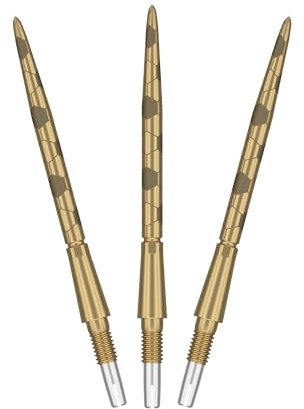 TARGET Darts Swiss Point Storm-Steelpoints, Onyx (3er-Pack Points) 35 MM – Gold | Wechselspitzen, Ersatzpoints, Profi-Dartzubehör