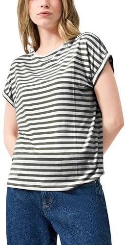 QS Damen T-Shirt 2175388 Grey/Black M