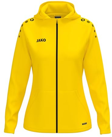 JAKO One Kapuzenjacke – Atmungsaktive Sportjacke für Damen aus 100% Polyester, mit weichem Micro-Fleece, ideal für Sport und Freizeit