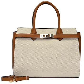 L.CREDI Handtasche Umhängetasche Rea Hand Bag Beige/Mix