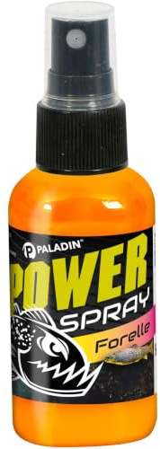 Paladin Power Series Liquid Spray, Köder-Aroma, 50ml, für Natur- & Kunstköder, Starke Haftung, Mehr Bisschancen (Forelle)