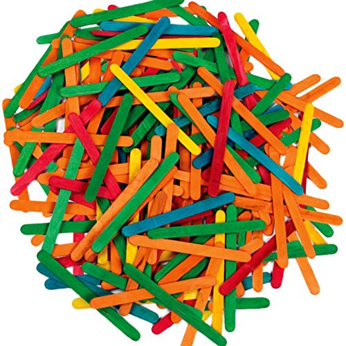 Artstraws Creation Station - Palos Planos de Colores (100 Unidades)