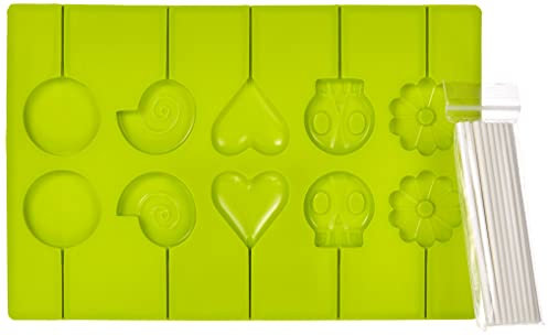 Ibili 754900 Moule pour Sucettes 100% silicone + 24 Bâtons