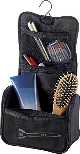 Kulturtasche 'Alicante', Farbe: Schwarz, Groesse: 9,5 x 20 x 15 cm