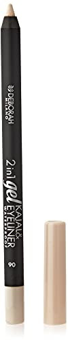 Deborah Milano - Matita Occhi 2 in 1 Kajal e Eyeliner Waterproof, 06 Butter, a Lunga Durata, Tratto Ultra-pigmentato e Cremoso, Dona uno Sguardo Intenso e Definito, 1.4 gr