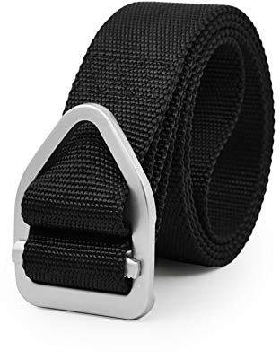 UltraKey Militär-Taktgürtel, Nylon-Gürtel, Metallschnalle Verwendbar für Sport im Freien und Jagd, Schwarz, Gr.-125cm/ Verstellbare