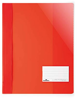 Durable Sichthefter für Din A4, Überbreite, rot, 25er Packung, 269003