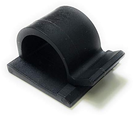 50 Stück Kabelhalter, Schreibtisch Kabelführung Kabel Organizer Kabelclips Selbstklebend Kabelklemmen Kabelmanagement (16 mm, schwarz)