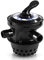 well2wellness® 6-Wege Top-Mount-Ventil schwarz 1 1/2 mit Schlauchanschluss für Pool Sandfilter (308-S)