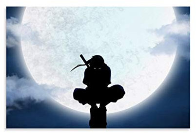 YZLI Japanisches Anime Naruto Itachi Uchiha Poster, dekoratives Gemälde, Leinwand, Wandkunst, Wohnzimmer, Poster, Schlafzimmer, Gemälde, 40 x 60 cm