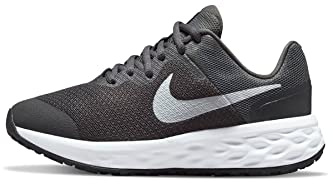 NIKE Unisex Kids Nike Revolution 6 Nn (Gs) Gymnastics Shoe, Iron Grey White Smoke Grey, 4.5 UK