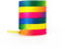 CCSOFTIME 2 Paar Bunte Schnürsenkel Flach 8mm Breite Sneaker Schuhbänder Regenbogen für Sportschuhe Turnschuhe,Ersatz Rainbow Shoelaces für Converse Chucks Nike Air Force,120CM
