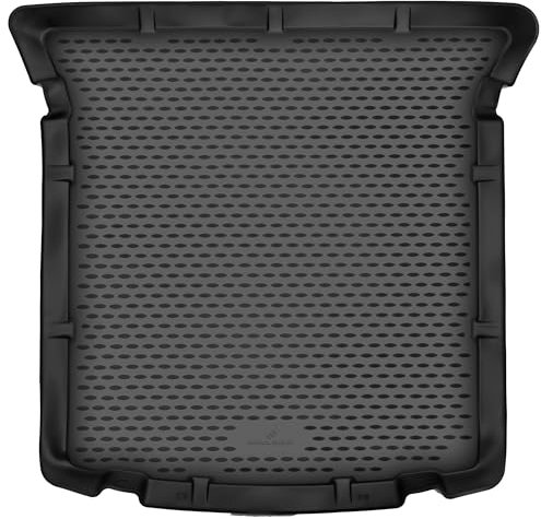 WALSER XTR Kofferraumwanne für VW Sharan (7N1, 7N2) 2010-Heute, 5-Sitzer, 100% passgenaue Antirutschmatte Auto, Gummimatte Auto, Kofferraum Schutzmatte, Auto Gummimatten