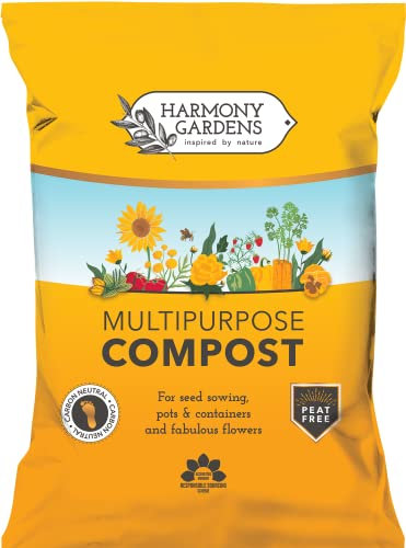 TM HARMONY GARDENS INSPIRED BY NATURE Multi-Purpose Compost 50L | Nutrient Rich Compost for Plants | All Purpose Seeding Compost Potting Soil Mix for Indoor and Outdoor Plants