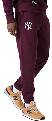New Era Mens New York Yankees MLB Team Tapered Sweatpant Joggers - Viola, Viola, L