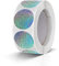 500 Stück Runde Aufkleber Stickers 25mm Farbkodierung Etiketten Rolle kleine Klebepunkte Laser Silber
