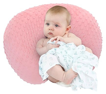 LAT LEE AND TOWN Stillkissen klein Minky - schwangerschaftskissen Nursing Breastfeeding Pillow für Neugeborene Jungen und Mädchen Geschenk