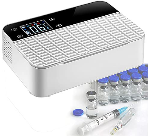 Refrigerador de medicinas y enfriador de insulina para el coche Estuche de nevera pequeño Refrigerador de insulina portátil Enfriador de medicamentos de viaje Contenedor refrigerado con pant