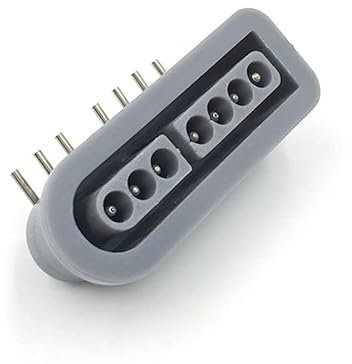 VKMKV 1 Stück Ersatz-90-Grad-Buchse, 7-poliger Steckerteil for SNES-Controller-Buchse