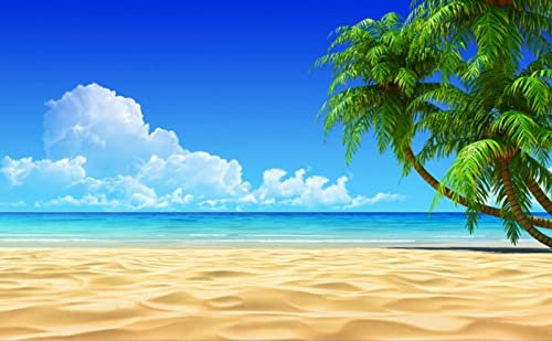 Fototapete 3D Effekt Meerblick Strand Hawaii Tapeten 3D Effekt Vliestapete Wohnzimmer Schlafzimmer Wandbilder Wanddeko