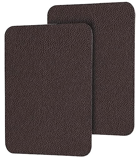 Leder Patch Selbstklebend Kaffee - Kunstleder Selbstklebend 20x28cm(2er), Selbstklebender Leder-Reparaturaufkleber, Lederflicken Reparatur Selbstklebend für Sofas,Möbel,Autositze,Handtaschen