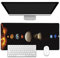 EOBKLAX Mauspad, Sonnensystem Planet Schreibtischunterlage für Desktop, Schreibtischunterlage mit rutschfester Unterseite und genähtem Rand, erweitertes Mauspad für Büro und Zuhause, 90 x 40 cm