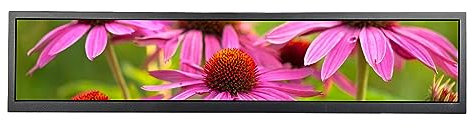 VSDISPLAY 24 Inch 1920x360 IPS Stretched Bar LCD Monitor with HD USB Video Interface, 24 Inch Screen Supporting 180 Degree Viewing Image Rotation