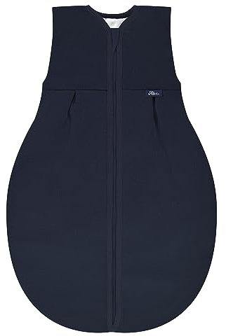 Alvi 4-Season Mull-Schlafsack 4-Jahreszeiten Schlafsack Babyschlafsack Kinderschlafsack ohne Ärmel (100 cm, Poseidon)