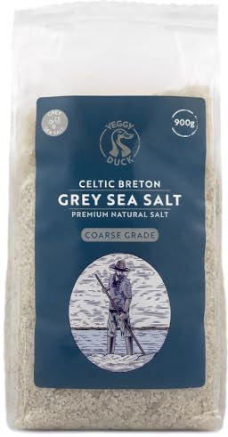 Veggy Duck - Sale Celtico - Sale Marino Grigio Bretone (900g) - Sale Grosso | Non Raffinato | Naturale | Senza Conservanti