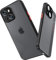 OWM iPhone 15 Plus Case Shockproof Silicone [Built-in Lens Protector] Black Matte Hard Back Bumper Shockproof Frosted Slim Pastel Protective Phone Cover Compatible (For iPhone 15 Plus)